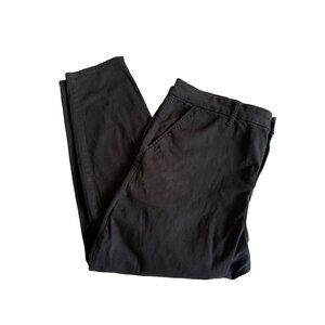 American Eagle Womens Super Stretch Pants Sz 24 Short Black Cotton Blend Comfort